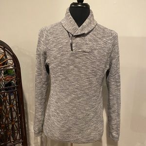 Express Shawl Collar Marled Sweater